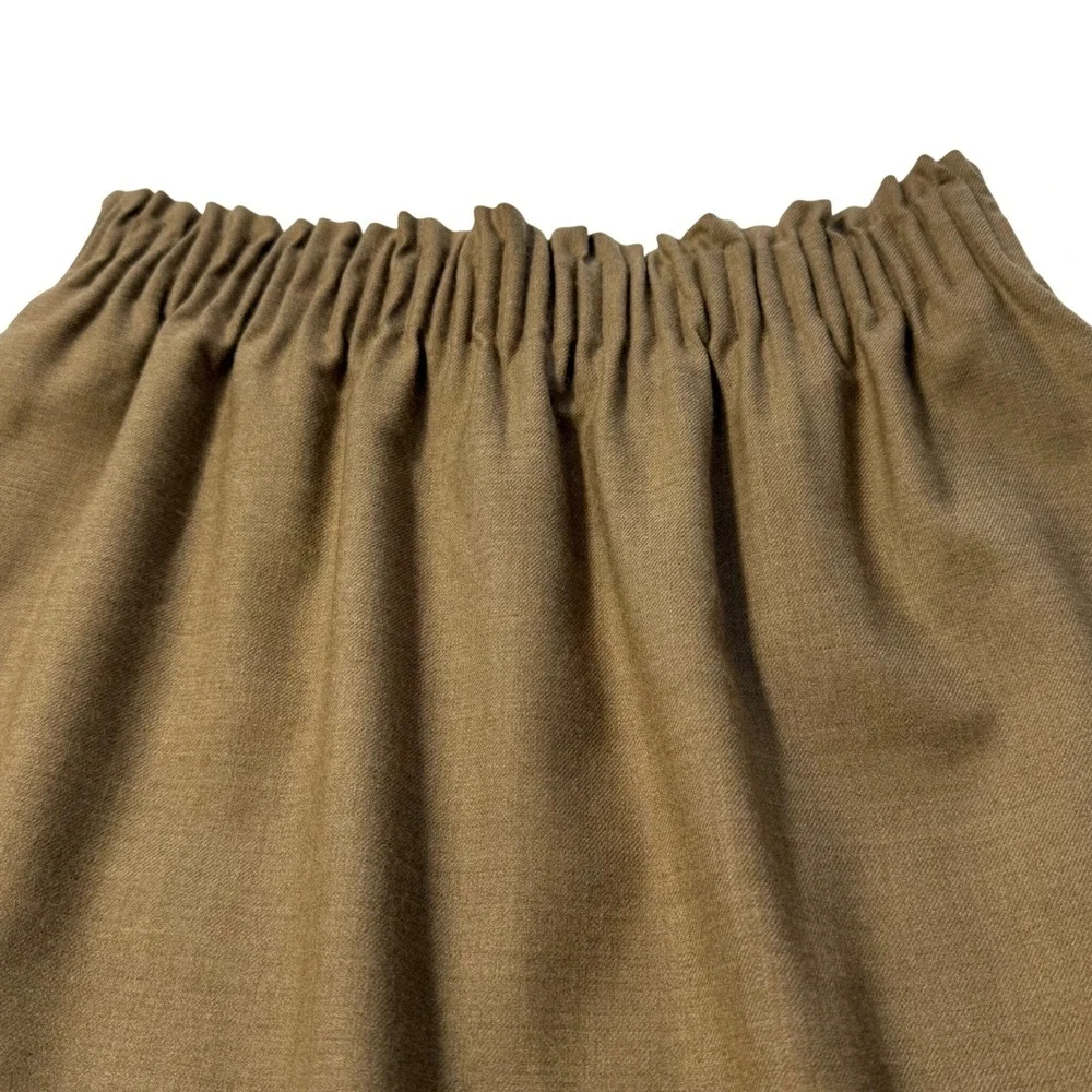J.Crew Wool-Blend Gathered Waist‎ Mini Skirt Camel Womens 0